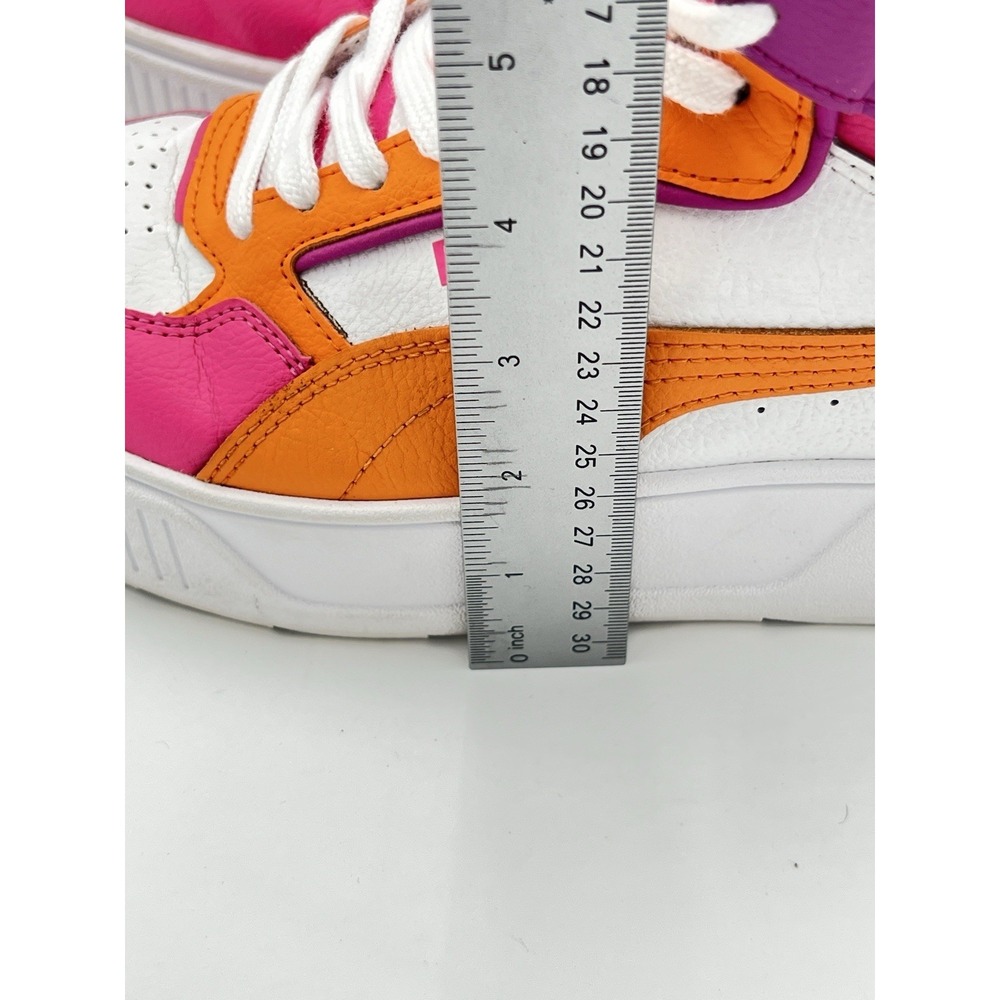 PUMA Carina Mid Women's White Pink Orange High Top Sneakers Size 8.5 - Picture 8 of 10